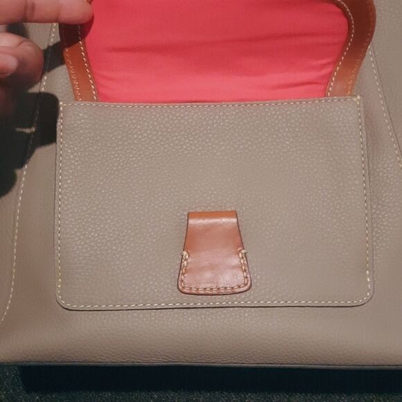 Dooney and Bourke PEBBLE GRAIN NAOMI SATCHEL- Taupe - Picture 6 of 8